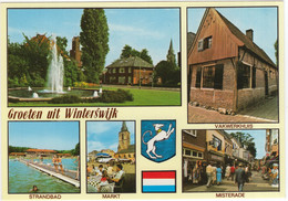 Groeten Uit Winterswijk - Vakwerkhuis, Zwembad, Markt, Misterade, Fontein - (Nederland / Holland) - Nr. F 2545 - Winterswijk