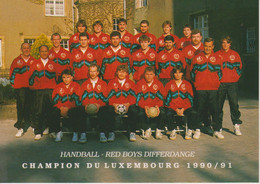DIFFERDANGE - HANDBALL - RED BOYS - CHAMPION DU LUXEMBOURG 1990/1991 - Differdingen