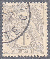 FRANCE--PORT SAID  SCOTT NO 18  USED  YEAR  1902 - Usados