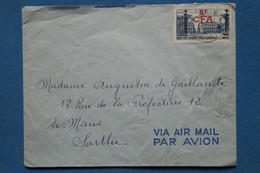 AE2  LA REUNION BELLE LETTRE 1940 ST DENIS   POUR LE MANS FRANCE + AEROPHILATELIE  +AFFRANCH. INTERESSANT - Cartas & Documentos