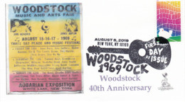 Woodstock 50th Anniversary FDC, New York, NY Pictorial Cancellation, From Toad Hall Covers! (#2 Of 4) - 2011-...