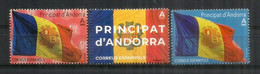 Drapeau D'Andorre. Bandera De Andorra.  3 Val. Neufs **  AND.ESP - Ungebraucht