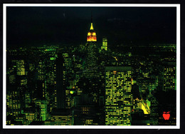 New York City  -  In Der Nacht  -  Ansichtskarte Ca. 1970  (13230) - Panoramic Views