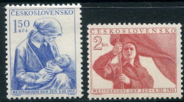 CZECHOSLOVAKIA 1953 Women's Day MNH / **.  Michel 790-91 - Unused Stamps