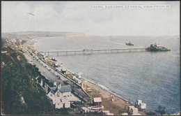 General View From West, Sandown, Isle Of Wight, 1916 - Photochrom Postcard - Sandown