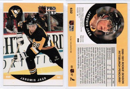 JAROMIR JAGR---PRO SET "ROOKIE CARD" 1990 (NHL--1-8) - 1990-1999