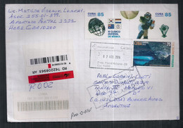 Cuba - Enveloppe De Timbre Moderne En Circulation - Lettres & Documents