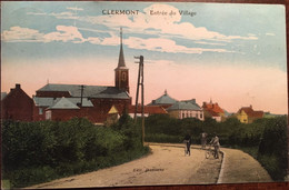 CPA, écrite En 1922, Clermont Entrée Du Village, Animée, éd Dentinne- Phototypie Desaix, BELGIQUE - Walcourt