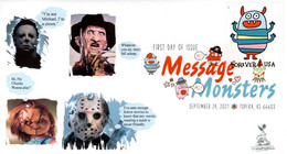 Message Monsters First Day Cover, #2 Of 2 Cachet Varieties With Digital Color Pictorial (DCP) Postmark From Topeka, KS - 2011-...