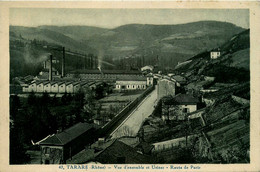 Tarare * Vue D'ensemble Des Usines Et Route De Paris - Tarare