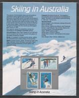 Australia Mi 875-78 Presentation Skiing In Australia 1984 - Presentation Packs