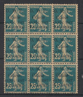 CILICIE - 1920 - N°Yv. 101 - Type Semeuse 2pi Sur 25c - Bloc De 9 - Neuf Luxe ** / MNH / Postfrisch - Ungebraucht