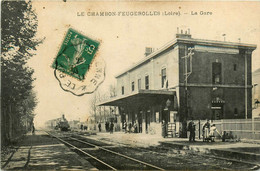 Le Chambon Feugerolles * Vue Sur La Gare * Ligne Chemin De Fer De La Loire * Arrivée Du Train - Le Chambon Feugerolles