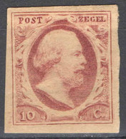 Nederland 1852 NVPH Nr 2 Ongebruikt/MH Koning Willem III, King William III - Unused Stamps