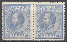 Nederland 1872 NVPH Nr 19 Paar Ongebruikt/MH Koning Willem III, King William III - Ungebraucht
