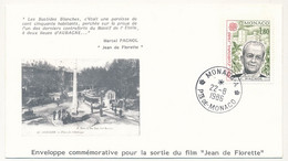 MONACO => Env. Affr 1,80F Marcel Pagnol - Europa 1980 - 22/8/1986 Première Du Film Jean De Florette - Aubagne - Poststempel