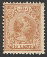 Nederland 1891 NVPH Nr 39 Ongebruikt/MH Prinses Wilhelmina, Princess Wilhelmina - Neufs