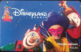 FRANCE  -  DisneyLAND PARIS  -  5 ANS -  Adulte - Passaporti  Disney