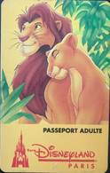 FRANCE  - EuroDisneyLAND  -  Roi LION  -  Adulte - Passeports Disney