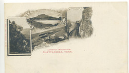 CPA USA Tennessee Chattanooga - Lookout Mountain Unbrella Rock, Narrow Gauge, Train - Uncommon Original View,  Precursor - Chattanooga