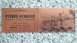 Petit Calendrier 1979 Dragées POIRE-FORFER Metz - Groot Formaat: 1971-80