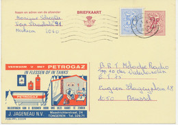 BELGIEN 1970, 2333 N PETROGAZ Flaschengas – Gas In Tanks 2 F Werbe-GA (unten Einriss) Advertising MERKSEM - Andere & Zonder Classificatie