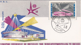 BELGIO - BUSTA FDC - EXPOSITION UNIVERSELLE - BRUXELLES - 1958 - 1951-1960