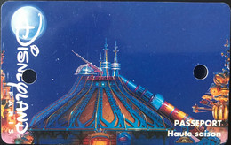 FRANCE  -  DisneyLAND PARIS  -  SPACE MOUNTAIN  -  Adulte (avec Trous - Pour Salarié) - Passaporti  Disney