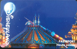 FRANCE  -  DisneyLAND PARIS  -  SPACE MOUNTAIN  -  Adulte -  Différent Back - Disney Passports