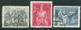 CZECHOSLOVAKIA 1949 700th Anniversary Of Mining Used.  Michel 594-96 - Oblitérés