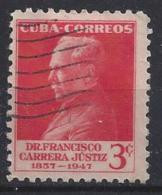 Cuba  1953  Dr. F. Carrera Justiz  (o) 3c - Gebraucht