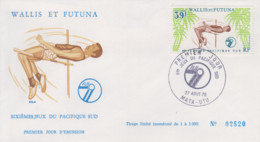 Enveloppe   FDC  1er  Jour     WALLIS  Et  FUTUNA    6émes  JEUX  DU  PACIFIQUE  SUD   1975 - FDC