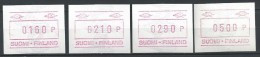 Finlande 1991 Vignettes D'affranchissement Série 9b Neuve - Timbres De Distributeurs [ATM]