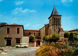 St Palais * Rue Et église Du Village * Automobile Ancienne - Saint Palais