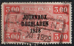 Belgio, 1928 - 3fr Numeral, Overprinted - Nr.P11 Usato° - Zeitungsmarken [JO]