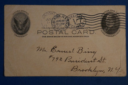 AE12 ETATS UNIS BELLE  CARTE 1905  NEW YORK POUR BROOKLYN + AFFRANCH. PLAISANT - Covers & Documents