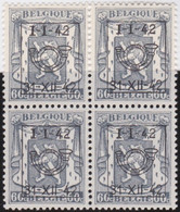 Belgie   .   OBP   .   PRE  483 . Blok 4 Zegels      .   **    .    Postfris   .  / .  Neuf SANS Charnière - Typos 1936-51 (Petit Sceau)