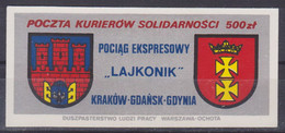 Poland SOLIDARITY (S114): Couriers Post PE Lajkonik Crest (silver) - Vignettes Solidarnosc