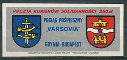 Poland SOLIDARITY (S118): Couriers Post PE Varsovia Crest (silver) - Vignettes Solidarnosc