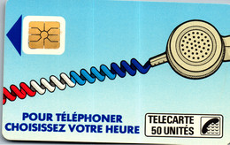 19262 - Frankreich - Pour Telephoner Choisissez Votre Heure , 50 Unites - Cordons'