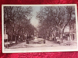 Nans-les-Pins [83] Var Le Cours  -☛ CPA France -☛Carte Postale-1950 Timbre Gandon - Nans-les-Pins