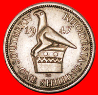 * GREAT BRITAIN ZIMBABWE BIRD: SOUTHERN RHODESIA ★ 1 SHILLING 1947! George VI (1937-1952) LOW START ★ NO RESERVE! - Rhodesien