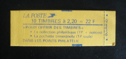 Carnet De10timb. Type LIBERTE De DELACROIX 2.20Frouge "POUR OFFRIR DES TIMBRES" (conf.9) Neuf** Non Ouvert ( N°2376C4) - Modern : 1959-…