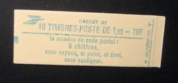 Carnet De 10 Timbres Type LIBERTE De DELACROIX  1.90F VERT (conf.8) Neuf Non Ouvert ( N°2424C1) - Modernes : 1959-...