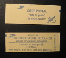 Carnet De 10 Timbres Type LIBERTE De DELACROIX  2.20Frouge  Neuf** Non Ouvert ( N°2376C1) - Modern : 1959-…