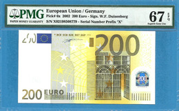 200 EURO GERMANY DUISENBERG X-R006 PMG 67 (D081) - 200 Euro