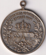 ITALIA , SOUVENIR VEDDING MEDAL , ELENA & VITTORIO EMANUELE 1896 - Monarchia/ Nobiltà