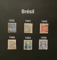 Lot De Timbres Oblitérés Pays Brésil - Collections, Lots & Series