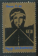 Poland SOLIDARITY (S642): Droga T-81 (gold-blue) - Vignettes Solidarnosc