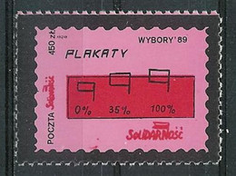 Poland SOLIDARITY (S689): Elections '89 Posters (pink) - Vignettes Solidarnosc